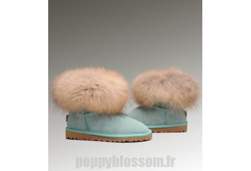 Le plus populaire Ugg-189 Mini fourrure de renard Emerald Bottes?